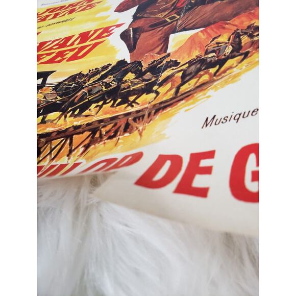 Vintage The WAR WAGON movie poster 14x21 John‎ Wayne Belgian French - Picture 5 of 12